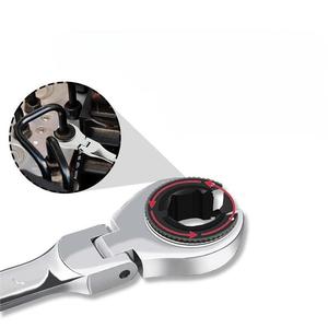 Ratchet mở ống Ratchet cờ lê năm mảnh lưỡi lê phổ quát nhanh Ratchet mở bộ công cụ cờ lê sử dụng kép - Product Image 4