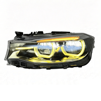 Phares SJC Auto Car Parts pour BMW Série 3 GT-F34, Angel Eye jaune et blanc, double couleur, LED, ensemble de phares, 13-20, populaire