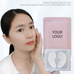 Masque Patchs Oculaires Dissolvants à Micro-aiguilles Grande Taille Véganes Marque Privée Cernes Poches Rides Fines Raffermissant Hydratant OEM - Product Image 4
