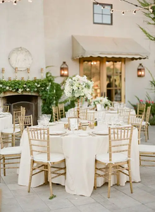 Chaise Chiavari Napoléon empilable en résine dorée, idéale pour les réceptions de <span class=keywords><strong>mariage</strong></span> et les événements en salon – Vente en gros à prix réduit - Product Image 5