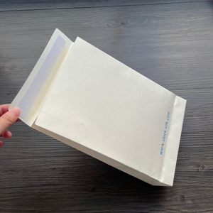 Custom White Kraft Paper Envelope Bags Emballage Enveloppe Self Adhesive Seal Mailing Envelopes with Logo - Product Image 3