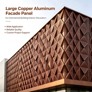 Panneau de mur-rideau en aluminium perforé, revêtement de façade, décoration extérieure de bâtiment, résistant aux intempéries, installation facile - Product Image 5