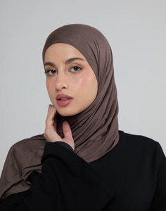 Hijab de Jersey de algodón sedoso de peso medio de color personalizado 2025 pañuelo étnico Popular para la vida diaria - Product Image 2