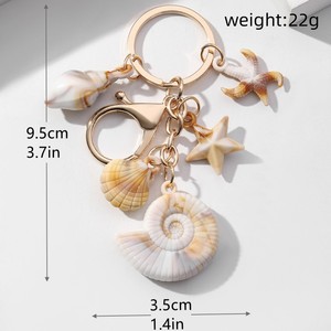 Nuova vendita calda creativa e personalizzata di simulazione di vacanza al mare conchiglia <span class=keywords><strong>stella</strong></span> <span class=keywords><strong>stella</strong></span> portachiavi ciondolo ciondolo accessori - Product Image 6