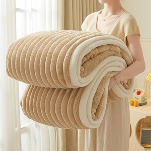 Rắn Tước chăn ném ấm dày flannel lông cừu đôi giường Bìa Quilt cho mùa đông du lịch cắm trại văn phòng Ghế máy bay - Product Image 1