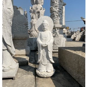<span class=keywords><strong>Statue</strong></span> di Buddha Seduto in <span class=keywords><strong>Marmo</strong></span> Bianco Naturale, Sculture di Amitabha e <span class=keywords><strong>Statue</strong></span> di Buddha Sakyamuni - Product Image 3