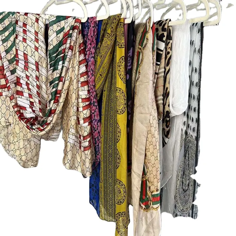 Factory Fashion Summer Trend Mix High Quality Second hand Scarves Wholesale Export to Africa and Southeast Asia