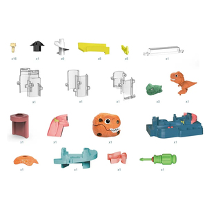 Ensemble de jouets pour enfants à faire semblant de jouer dans le <span class=keywords><strong>garage</strong></span> de stationnement de <span class=keywords><strong>voiture</strong></span> de <span class=keywords><strong>dinosaure</strong></span> à 5 étages - Product Image 6