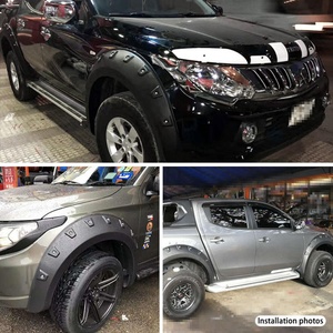 KQD Brand Flexible Car Accessories ABS 4x4 <b>Plastic</b> Black <b>Wheel</b> Arch Fender Flare MITSUBISHI L200 2019-on - Product Image 6