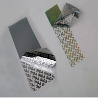Autocollant de sécurité holographique inviolable, étanche, adhésif, avec sceau de garantie annulable