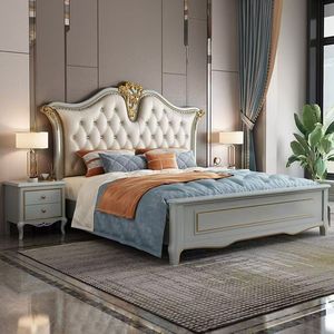 2026 nuovissimo <span class=keywords><strong>letto</strong></span> King Queen in <span class=keywords><strong>legno</strong></span> massello intagliato morbido testiera per camera da <span class=keywords><strong>letto</strong></span> mobili in <span class=keywords><strong>legno</strong></span> stile europeo <span class=keywords><strong>letto</strong></span> con <span class=keywords><strong>testata</strong></span> curva - Product Image 5