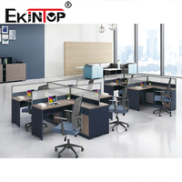 Ekintop - Bureau de travail modulaire en bois MDF en forme de T, design moderne, à vendre