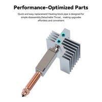 Upgrade Hotend Keramik untuk Elegoo Centauri Carbon, Print Head Extruder Hot End untuk Elegoo Centauri Carbon, Suku Cadang Printer 3D