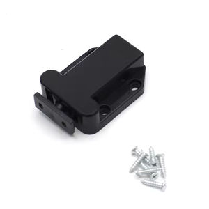 Butée de porte de coccinelle autobloquante invisible Rebondisseur de porte d'armoire en zinc ignifuge avec rebondissement en plastique - Product Image 1