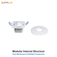 Offre Spéciale nouveaux appareils domotiques LED micro-ondes Radar capteur de mouvement interrupteur de lumière grande portée détecteur de plafond capteur de Position