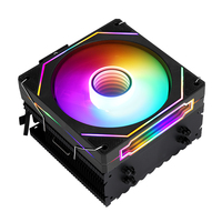 QiuzAim ordinateur de bureau 1150CPU dissipateur thermique 4 Tubes en cuivre 12cm lumineux 1700CPU ventilateur B85 refroidi par Air PWM1200 I7