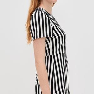 Vestido a rayas personalizable de verano para mujer, minivestidos transpirables informales - Product Image 3