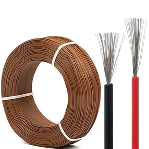 FEP coated stainless steel wire single core copper high temperature cable awg17 ul1330