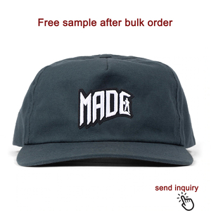 Qianzun cổ điển dày bông vải logo của bạn tùy chỉnh Snapback cap không có cấu trúc cấu hình thấp 5 Bảng điều khiển hat - Product Image 2