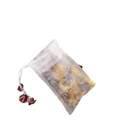 Sac en papier biodégradable en fibre de maïs, neuf, pour fleurs séchées naturelles, tisanes, sachet filtrant PLA