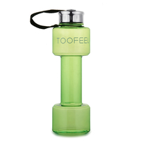 Bouteille d'eau transparente portable avec poignée, sans BPA, personnalisable avec logo, fabriquée par un fabricant de boissons