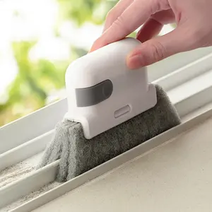 नई दरार क्लीनर उपकरण दरवाजा खिड़की के लिए स्लाइड जादू फोम हाथ पकड़ा खिड़की नाली सफाई ब्रश