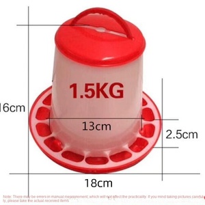 Otomatik kanatlı besleyici kova kolay kullanımlı tavuk kova ile plastik içenler için tavuk ördek kaz durum çiftlikleri için kullanılan - Product Image 2
