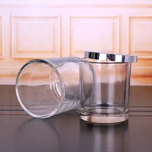 Desain kustom grosir wadah lilin transparan wadah lilin kosong toples lilin dengan tutup - Product Image 5