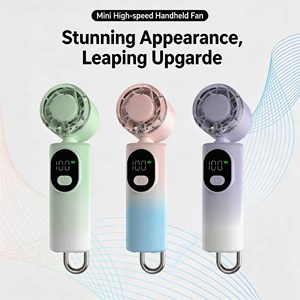 Portable <b>Handheld</b> Mini <b>Fan</b>, USB Rechargeable High Speed Pocket <b>Fan</b> with Fast Speed, 2000mAh Battery, Personal Desk <b>Fan</b> - Product Image 4