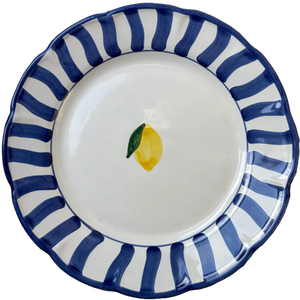 <span class=keywords><strong>Assiette</strong></span> en <span class=keywords><strong>céramique</strong></span> <span class=keywords><strong>italienne</strong></span> peinte à la main, motif citron, bord festonné coloré, vaisselle en grès, vente en gros OEM, assiettes en <span class=keywords><strong>céramique</strong></span> citron - Product Image 5
