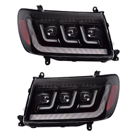 YU GUANG para faros delanteros Toytoa Land Cruiser LC100 actualización LED 3 lentes montaje de lámpara de cabeza duradero DRL LC 100 luces delanteras