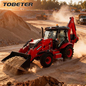 Tobeter hệ thống thủy lực trang trại Digger với loader và backhoe loader xô - Product Image 1