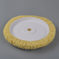 Tampon de polissage en laine 3''~8'' 100% laine naturelle pour perceuse-polisseuse, découpe, réparation de carrosserie automobile