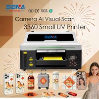 Imprimante UV à plat pour la personnalisation de briquets, stylos métalliques, cartes PVC, coques de téléphone, logos, toiles – Imprimante jet d'encre UV avec scanner visuel automatique