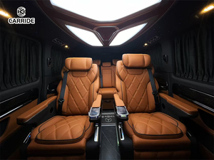 Asiento de Aviación Eléctrico de Cuero de Lujo Carride con Masaje, Adaptado para <span class=keywords><strong>Mercedes</strong></span> <span class=keywords><strong>Benz</strong></span> Vito Clase V, <span class=keywords><strong>Sprinter</strong></span> y HiAce - Product Image 4