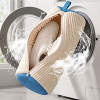 Sac de lavage réutilisable pour chaussures FF6181, épais, pour machine à laver, sac de protection pour baskets, sac de lavage pour chaussures