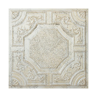 Plafonds carrés en PVC 2x2 pieds, ignifuges et étanches, pour hôtels, design vintage, installation en grille, livraison incluse PL02