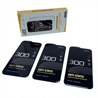 Protection d'écran en verre trempé 300cc Grand Arc 3D Radian Verre Asahi du Japon 0,5 mm d'épaisseur Colle intégrale Grade 9H AAA pour téléphone portable