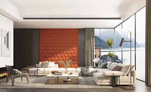 نحت مخصص محكم للمنزل ديكور داخلي مقاوم للماء ديكور داخلي فاخر من القماش والجلود تصميم لوحة فنية للجدران - Product Image 5