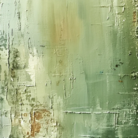 Peinture à l'huile texturée verte peinte à la main, grande toile abstraite pour décoration murale moderne