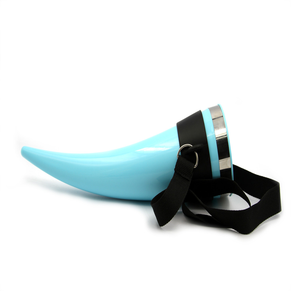 Wholesale bar creative design viking horn mug for people carnival 24oz beer drinking spacial gifts in blue color