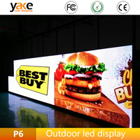 Affichage LED extérieur pour la promotion des restaurants, panneau publicitaire, écran LED étanche, menu numérique mural, signalétique extérieure