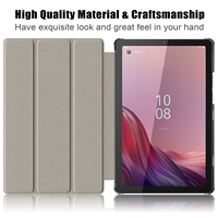 Étui rigide pour tablette 9 pouces pour Lenovo Tab M9 TB-310FU 2023/K9 2024, ultra fin, avec fonction de mise en veille/réveil automatique, antichoc