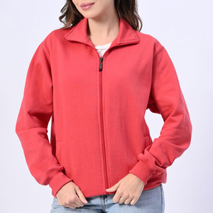 Female Loose Fit Oversized <b>Fleece</b> Hoodie with <b>Zipper</b> Front Cozy Winter Casual Outerwear - Product Image 1