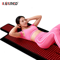 Appareil de luminothérapie rouge ILUXRED OEM, tapis de luminothérapie rouge, tapis de massage infrarouge, coussinets de luminothérapie rouge pour les jambes, le dos et le yoga