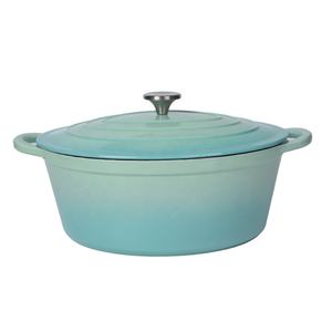 5L Covered <strong>Casserole</strong> <strong>Dish</strong> 20cm 24cm Mini Small Cast Iron Enameled Cookware Oval Dutch Cooking Pot With Lid - Product Image 5