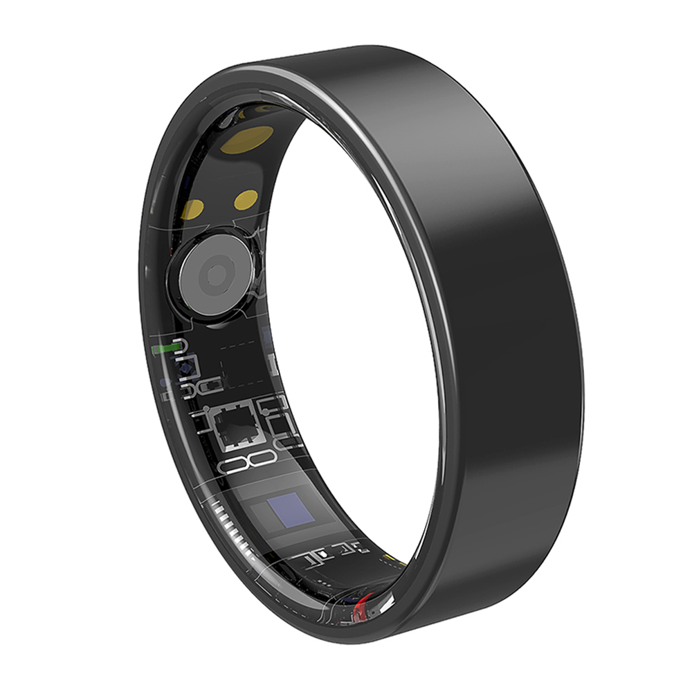 R11 Ultra-Thin Smart Ring Waterproof Heart Rate/Blood Oxygen/Sleep Monitor Fitness Tracker with App Control for Men Women