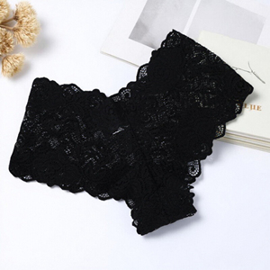 Cómodas bragas de algodón de talle bajo, tejidas, con encaje sexy, estilo <span class=keywords><strong>hipster</strong></span>, para mujer, al por mayor - Product Image 3