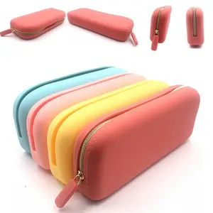 Silicone Travel Cosmetic Bag Women Hand Bags Casual Ladies Silicone Bag