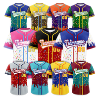 Jersey Baseball Jahitan Kustom Grosir Bordir Seragam Tim Pendek Nama dan Nomor yang Dipersonalisasi MOQ Rendah Desain Gratis Cepat